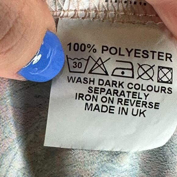 NEVER FULLY DRESSED Hope Mini Dress Colorful Boho Short V-Neck UK Size 8 US S - Picture 5 of 5